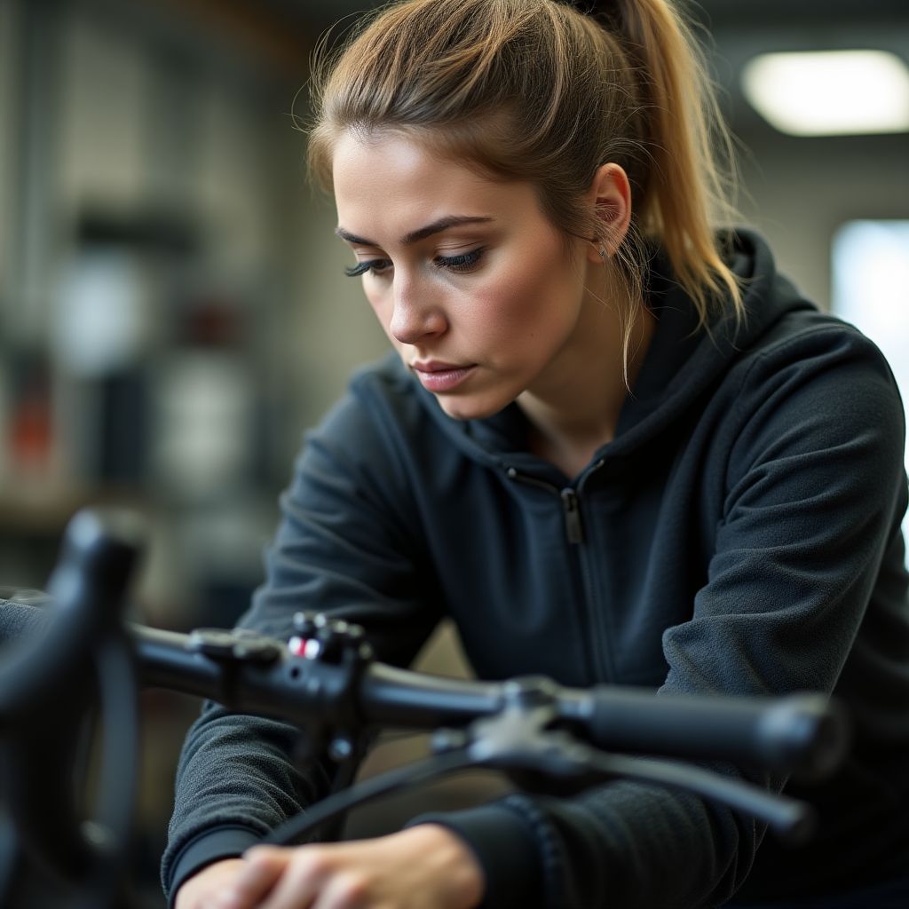 Fahrradmechanikerin